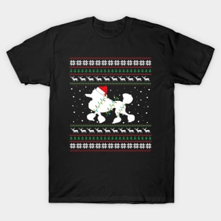 Poodle Ugly Xmas Family Matching Pajama T-Shirt